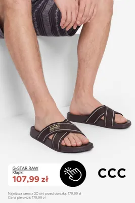 Klapki G-STAR RAW promocja w CCC