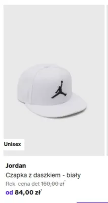 Czapka z daszkiem Jordan biały promocja w Lounge by Zalando