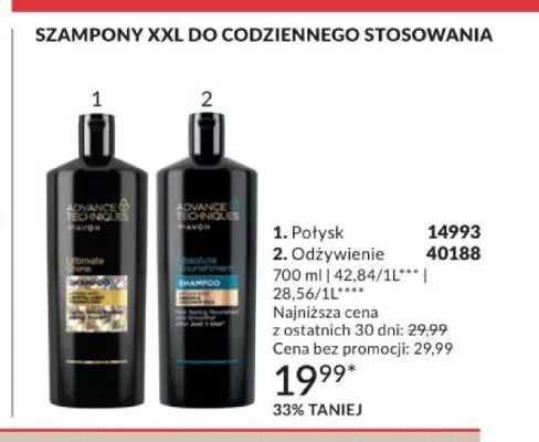 Szampon do włosów Avon Advance Techniques Odżywienie promocja w AVON