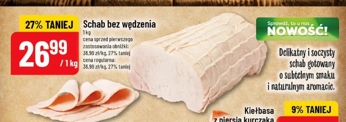 Schab bez wędzenia promocja w POLOmarket