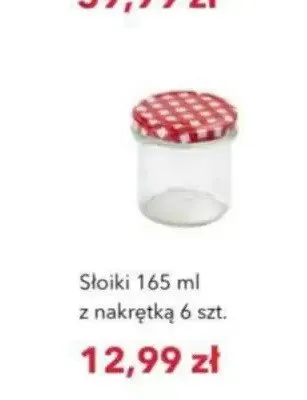Słoiki z nakrętką 6-pak 165 ml promocja w Nela