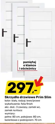 Skrzydło drzwiowe Prim Slim promocja w Bricomarche