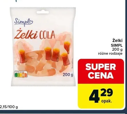 Żelki Simpl cola promocja w Globi