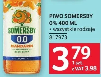 Piwo Somersby 0% bezalkoholowe wszystkie rodzaje promocja w Selgros