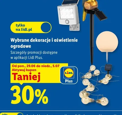 Girlanda solarna żarówki promocja w Lidl