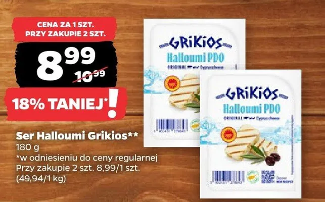 Ser Halloumi Grikios promocja w Netto