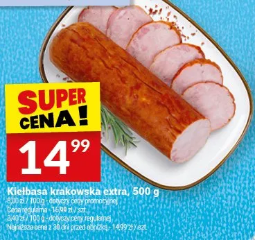 Kiełbasa krakowska extra promocja w Twój Market