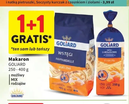 Makaron GOLIARD Wstęgi Pappardelle promocja w Intermarche