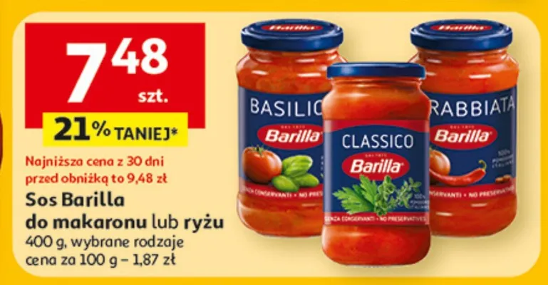 Sos do makaronu lub ryżu promocja w Auchan