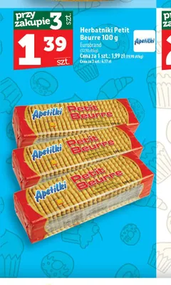 Herbatniki Petit Beurre Apetitki promocja w TOPAZ