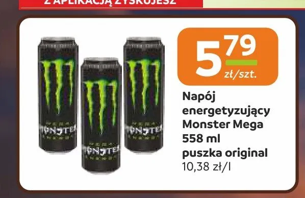 Napój energetyzujący Monster Mega promocja w Gama