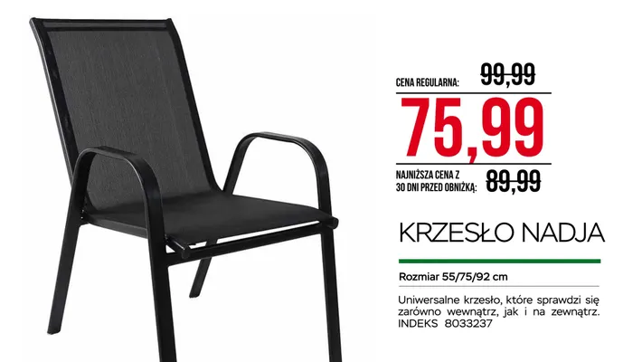 Krzesło Nadja promocja w Abra Meble