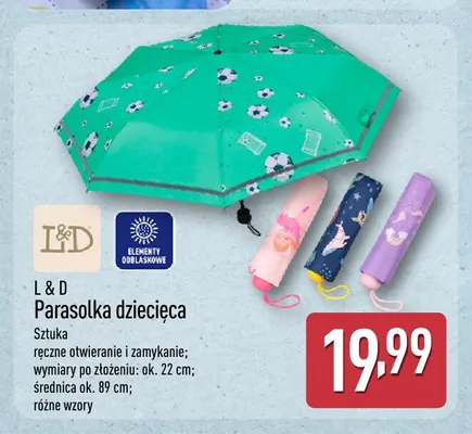 Parasolka dziecięca L & D promocja w Aldi
