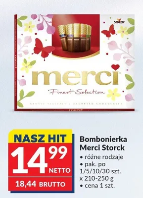 Bombonierka Merci Storck różne rodzaje promocja w Makro