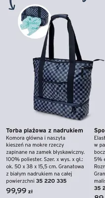 Torba plażowa z nadrukiem Tchibo promocja w Tchibo