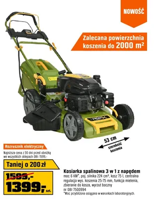 Kosiarka spalinowa 3 w 1 z napędem promocja w OBI