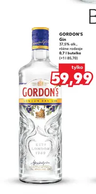 Gin Gordon's 37,5% promocja w Kaufland