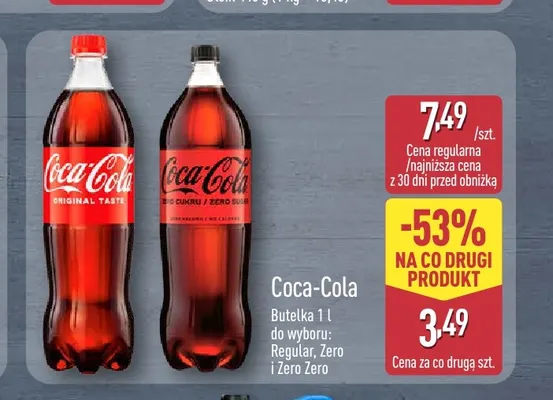 Napój gazowany Coca-Cola Regular promocja w Aldi
