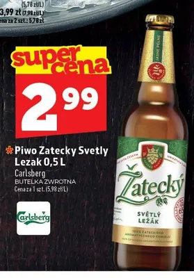 Piwo Zatecky Svetly Lezak promocja w TOPAZ