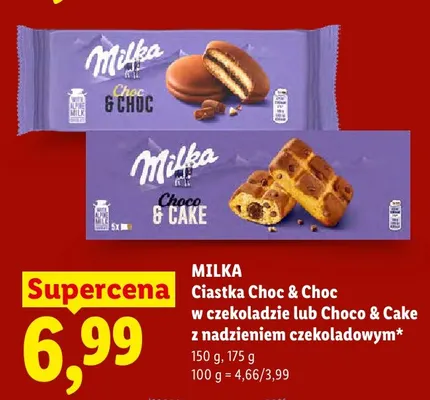 Ciastka Milka Choc & Choc w czekoladzie promocja w Lidl