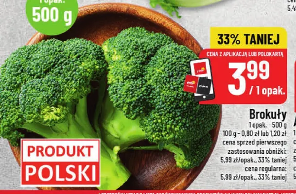 Brokuły promocja w POLOmarket