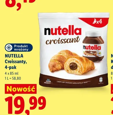 Croissanty Nutella 4-pak promocja w Lidl
