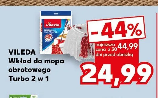 Wkład do mopa obrotowego Vileda Turbo 2 w 1 promocja w Kaufland