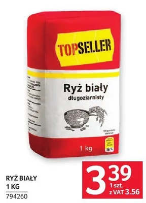 Ryż biały długoziarnisty 1 kg promocja w Selgros
