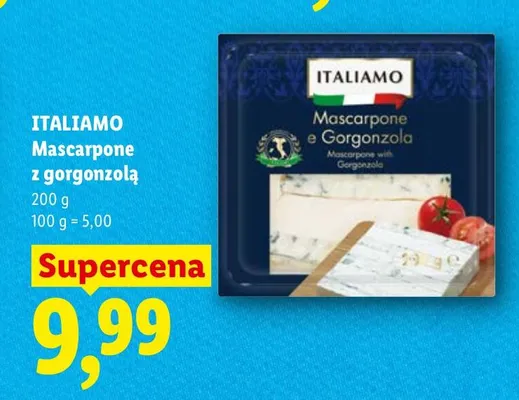 Ser mascarpone z gorgonzolą promocja w Lidl