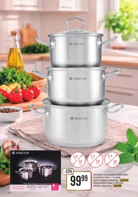 Zestaw garnków 6 elementów promocja w Dino