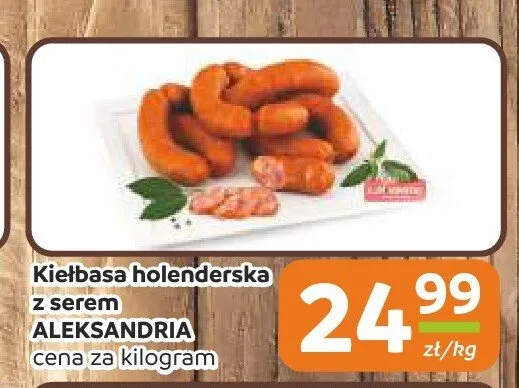 Kiełbasa holenderska z serem Aleksandria promocja w Społem Częstochowa