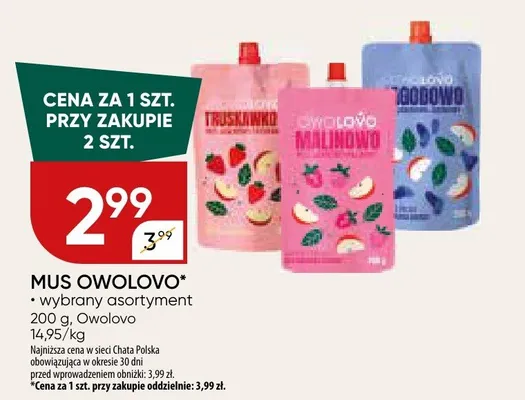 Mus Owolovo promocja w Chata Polska
