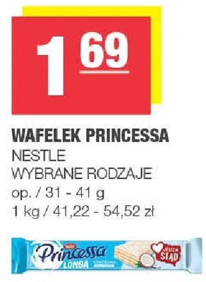 Wafelek Princessa wybrane rodzaje promocja w SPAR