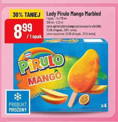 Lody Pirulo Mango Marbled 4-pak promocja w POLOmarket