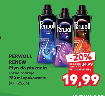 Płyn do płukania różne rodzaje Perwoll Renew promocja w Kaufland