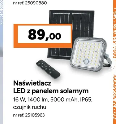 Naświetlacz LED z panelem solarnym Videx promocja w Bricoman