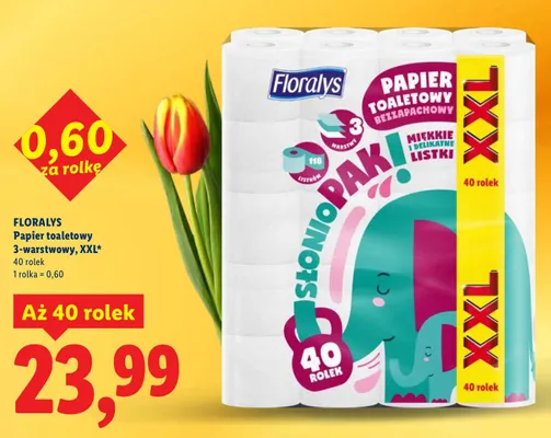 Papier toaletowy 3-warstwowy XXL promocja w Lidl