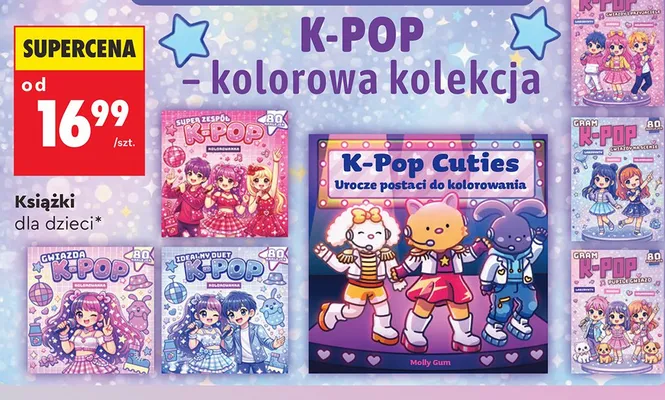 Książka K-POP Super zespół kolorowanka promocja w Biedronka