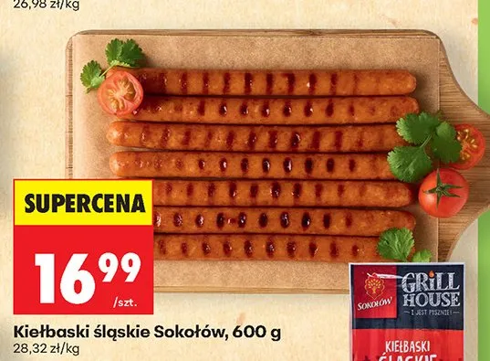Kiełbaski śląskie Sokołów promocja w Biedronka
