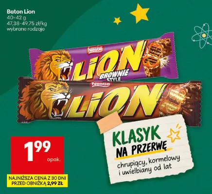 Baton Lion promocja w Delikatesy Centrum