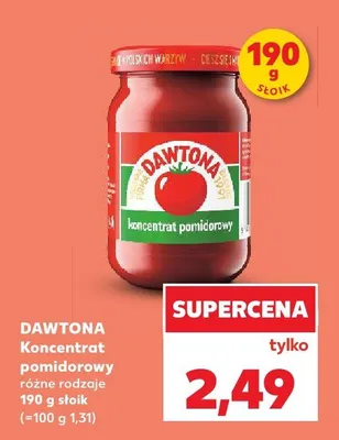 Koncentrat pomidorowy Dawtona promocja w Kaufland