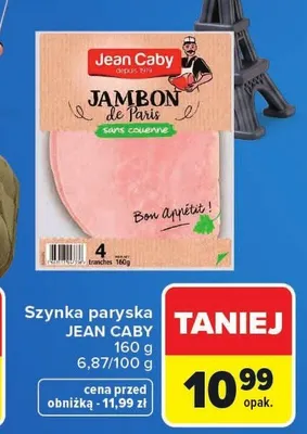 Szynka paryska Jean Caby promocja w Carrefour
