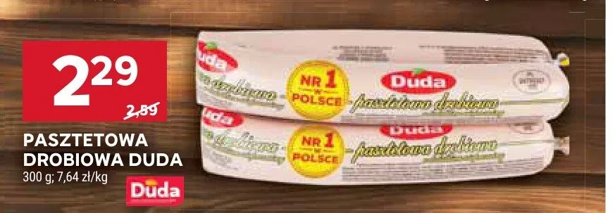 Pasztetowa drobiowa Duda promocja w Stokrotka