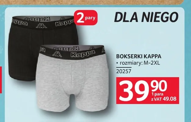 Bokserki męskie Kappa promocja w Selgros