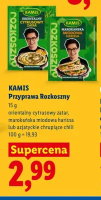 Przyprawa Rozkoszny orientalny cytrusowy zatar Kamis promocja w Lidl