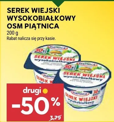 Serek wiejski wysokobiałkowy osm piątnica promocja w Stokrotka