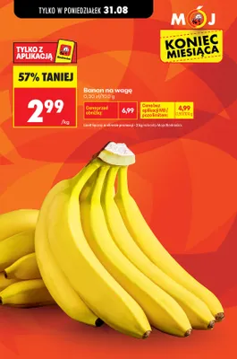 Banany na wagę promocja w Biedronka