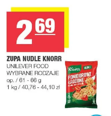 Zupa Nudle Knorr promocja w SPAR
