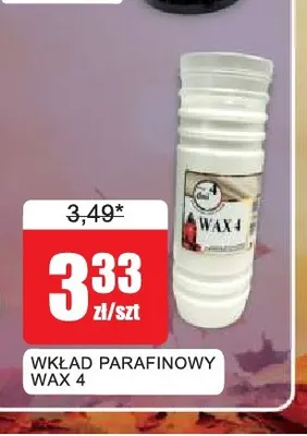 Wkład parafinowy Wax 4 promocja w Bingo