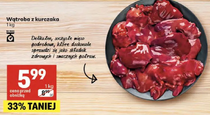 Wątroba z kurczaka promocja w Delikatesy Centrum